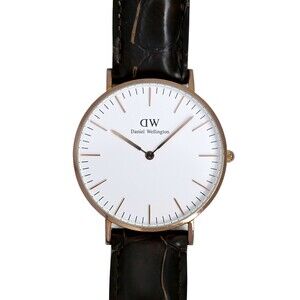 Daniel Wellington Rose Gold Tone Men's 36mm Watch White Dial